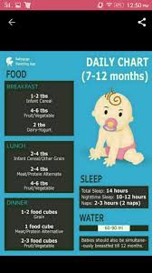 Hi Give Me Some Food Chart For 7 To 10 Month Old Baby