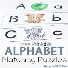 This set includes separate cards for uppercase and lowercase letters, giving you endless possibilities for how to learn with your child. Uppercase Lowercase Letter Matching Puzzle For Preschoolers Free Printable