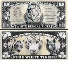 Durante siete noches, a la luz mortecina de un candelabro ridículo nos va a contar su historia. Tigre Blanco De Bengala Billete Million Dolar Us Coleccion Animal Felino Ebay