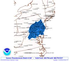 A severe thunderstorm watch has been issued for southeastern pennsylvania, new jersey and delaware until 8 p.m. Severe Thunderstorm Watch Pennsylvania New Jersey Southward Weather Updates 24 7 By Meteorologist Joe Cioffi