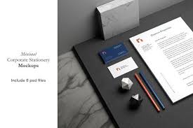 Minimal Corporate Stationery Mockup Stationery Mockup Corporate Stationery Design Mockup Free