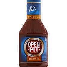 This special blend of spices and tanginess combines for a smoky bbq sauce that is great for ribs, burgers, chicken, pork and all your favorite grilling recipes. Open Pit Original Authentic Barbecue Sauce 18 Oz Instacart