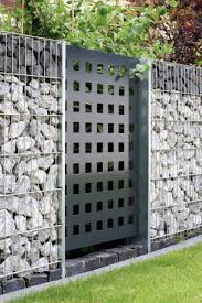 Gabione Sichtschutz Gartenzaun In 2020 Gabionen Garten Gartenzaun