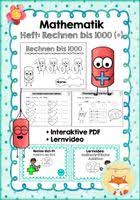 Zahlenraum bis 1000, grundrechenarten, textaufgaben, zahlenstrahl, tausenderstrahl, tausenderstreifen, tausendertafel. Plusaufgaben Im Zahlenraum 1000 Selbstlernheft Lernvideo Interaktive Pdf Unterrichtsmaterial Im Fach Mathematik