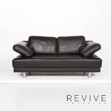 Mit sicherheit, wenn 500 leute 1 jahr nun auf diesem sofa sitzen, verliert dieses. Rolf Benz 355 Leder Sofa Garnitur Schwarz 1x Dreisitzer 1x Zweisitzer Funktion 13078 Sofa Benz Wohnzimmer Sessel