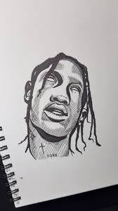 Travis Scott Drawing Tutorial: How to Draw Cactus Jack 🎨