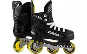 Most men's inline skates in this category have brakes in the back of the skate. Roller Hockey Skates Shop Inline Street Roller Blades