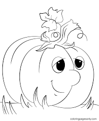 Download this adorable dog printable to delight your child. Cute Cartoon Pumpkin Coloring Pages Pumpkin Coloring Pages Coloring Pages For Kids And Adults