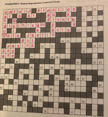 Our most recent la times crossword puzzle answers, are listed below and we have also included the answers for all the puzzles that were published the last week, so if you wanted to explore the details of a the first link is the one containing la times crossword solution today july 14 2021 Worksheet Human Reproduction Crossword Puzzle 10 Igo Chegg Com