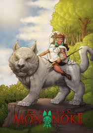 I love studio ghibli films, they make me happy. Artstation Princess Mononoke Fan Art Bruno RoÄ'ak