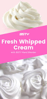Homemade Whipped Cream With A Hand Blender Homemade Whipped Cream Hand Blender Blender Recipes