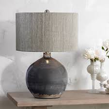 Uttermost Vardenis Charcoal Crackle Ceramic Table Lamp 9w505 Lamps Plus Table Lamps Living Room Table Lamp Design Ceramic Table Lamps