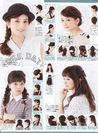 Pin By Steph On Hair Make Up Japanese Hair Tutorial Japanese Hairstyle Japanese Hair Color
