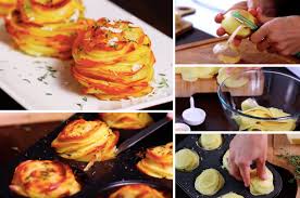 Les Pommes De Terre En Mille Feuilles 3 86 77 14 7 Votes Ingredients Pommes De Terre Beurre Thym Ail Etapes Recette De Plat Recette Recettes De Cuisine