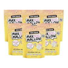 Amazon.com : Max Mallow Sugar Free Marshmallows - Keto Friendly, Perfect  for Smores, Hot Chocolate, and Baking with Zero Sugar Snacks, Smores Mct  Oil Zero Sugar Marshmellow Marshmallow Birthday Cake, 6 Pack :