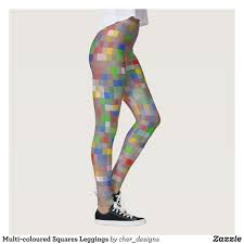 Multi Coloured Squares Leggings Beautiful Yoga Pants Exercise Leggings And Running Tights Health And Training Green Leggings Leggings Fashion Outfits