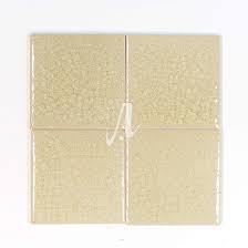 Gạch mosaic vuông trắng kem 10x10 gốm sứ đẹp | Anam Tile