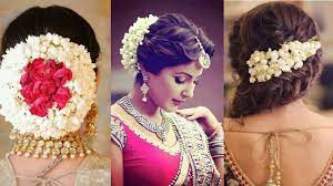 But gajra hairstyles are timeless in their appeal and truly indian at heart and spirit. Latest Gajra Hairstyle For Wedding Hair Bun With Flower Juda With Gajra Youtube