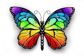 Rainbow Monarch Butterfly 30873 Illustrations Design Bundles In 2021 Butterfly Drawing Butterfly Art Butterfly Canvas
