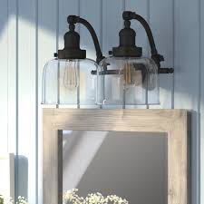 Williston Forge Burlingame 2 Light Dimmable Vanity Light Reviews Wayfair