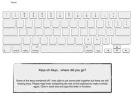Are Your Students Learning How To Keyboard Use This Activity To Have Them Complete The Location Of The Keys This Will He Keyboard Apple Keyboard Student Work