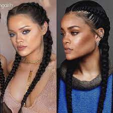 Choose Rihanna Choose Rihanna Two Braid Hairstyles Hair Styles Braided Hairstyles