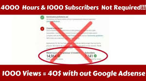 Earn Money On Youtube Without 4000 Hours Watch Time And 1000 Subscribers Youtube Youtube Videos Subscribe