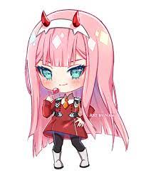Zero Two By Nami Nya Dog Line Art Rose Line Art Line Art Drawings