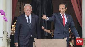 «mumpung ada kesempatan main sama cucu. Bertemu Jokowi Menlu Palestina Apresiasi Dukungan Ri