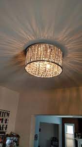 Hampton bay 1001 224 329 lighting. Home Decorators Collection Saynsberry 11 5 In 3 Light Polished Chrome And Crystal Drum Shape Flush Mount 4411 Ndm The Home Depot Ceiling Lights Living Room Bedroom Light Fixtures Bedroom Ceiling Light