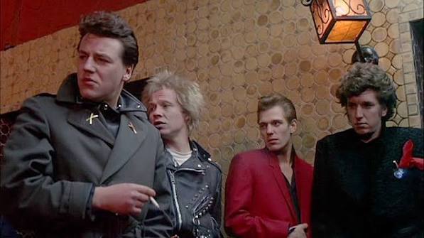 The Looters band with Ray Winstone