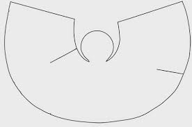 Resultado de imagem para molde de anjo