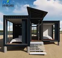 90 M2 Modular Prefab Prefabricated Steel Structure Container House with  Good View.