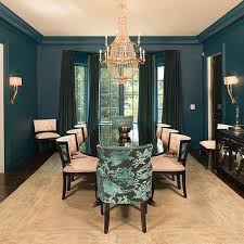 Find inspiration from blue dining room images to start your project. Peacock Blue And Black Dining Rooms Design Ideas