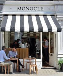 Coffee shop outdoor cafe seating ideas. Monocle Cafe London Cafe Exterior Coffee Shop Design Outdoor Seating Cafe