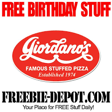 Free Birthday Stuff Giordano S Freebie Depot Free Birthday Stuff Restaurant Gift Cards Free Birthday Food