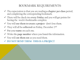 Tfa Bookmark Project Ppt Download