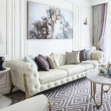 Chesterfield 2er sofa 150cm dunkelbraun mit knopfheftung und federkern. Eleganter Design Chesterfield Big Xxl Viersitzer Sofa Luxus Klasse Modern Stil Textil Samt Weiss Fussen Metall Chrom Gold Polster Couch Couchen Sofas Sitzbank Bei Jv Mobel