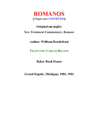 08 Romanos Hendriksen Pdf Barnabe Biblia Apostolo Paulo