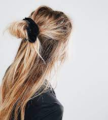 Easy Hairstyle Hair Styles Scrunchie Hairstyles Boring Hair