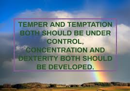 While labor profit others and ourselves. Temper And Temptation Quote Template Postermywall