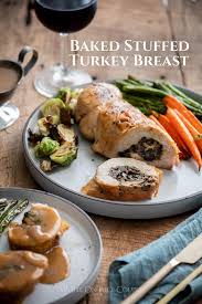 This stuffed turkey breast is a great alternative to traditional holiday turkey. Stuffed Turkey Breast With Kale Bacon Mushrooms Easy White On Rice