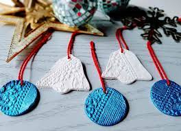 I used the embossed clay christmas ornaments and coated. 3 Cute Christmas Decorations Using Air Dry Clay Kiwi Families