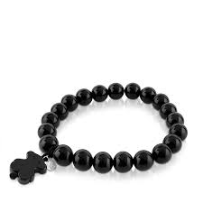Black And White Bracelet Tous Jewelry Icon Black And White With Bear Stretch Bracelet Click Image For More Details This Is An Affiliate Black Agate Bracelet Jewelry Tous Jewelry