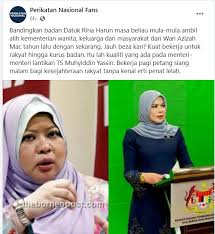 Transformasi Rina Harun Jadi Bualan Netizen Didakwa Kuat Kerja Untuk Rakyat Hingga Kurus Tun Carlos
