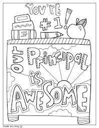 Coloring page with educational implication is a real treasure for parents: Our Principal Is Awesome Coloring Page Principals Day Principal Gifts Principal Appreciation Gifts