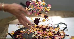 Pour the wax slowly into the rind. Diy Candles With Dried Flowers Inside Bouqs Blog