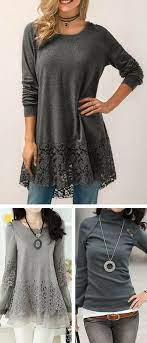 Blouse Cute Blouse Winter Blouse Long Sleeve Blouse Modest Blouse Blouses For Women Fashion Tops Casual Blouse L Fashion Comfy Fashion Upcycled Fashion