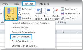 How To Convert Various Unit Measurements In Cells In Excel