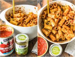 4 Ingredient Pesto Baked Rigatoni Recipe Video